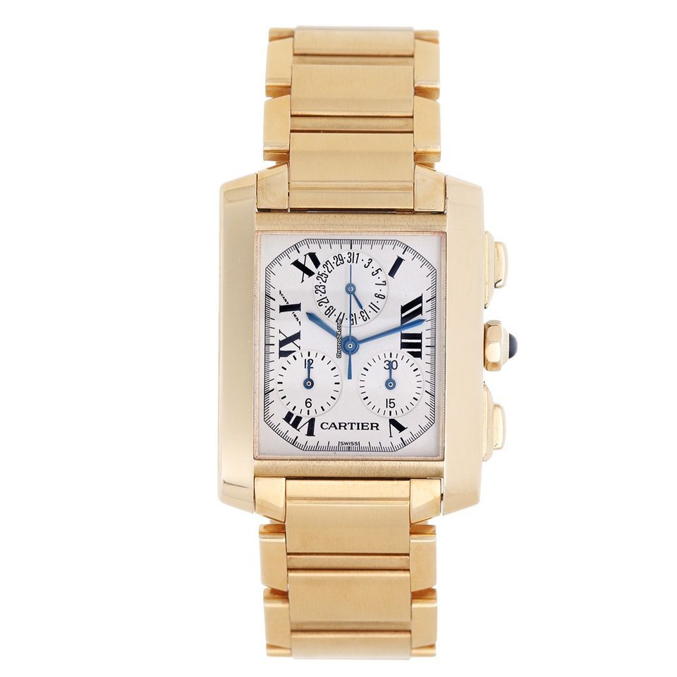 Cartier Tank Francaise Mens watch Unisex Quartz Yellow gold W5000556 1830