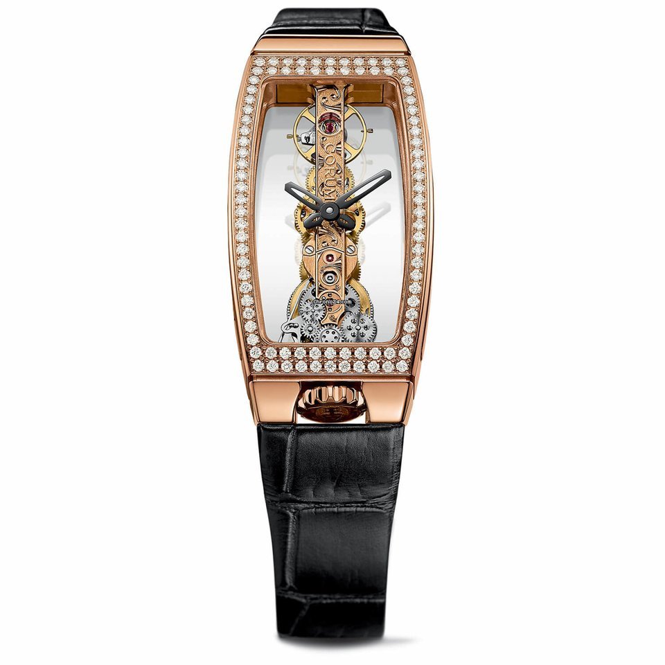 Corum Miss Golden Bridge Womens watch Manual winding Rose gold 113.102.85 0001 0000