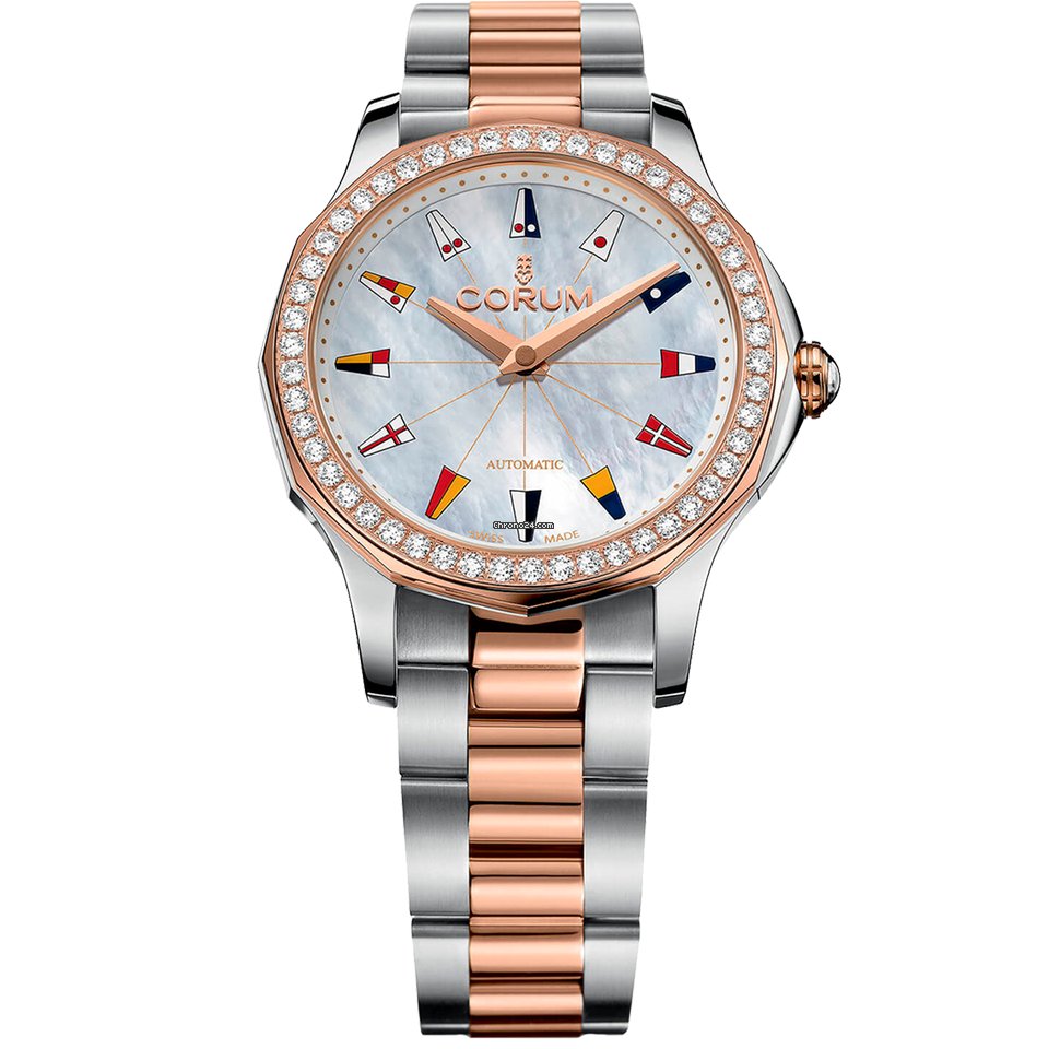 Corum Admirals Cup Womens watch Automatic Gold Steel A400 02902 - 400.100.29 V200 PN13