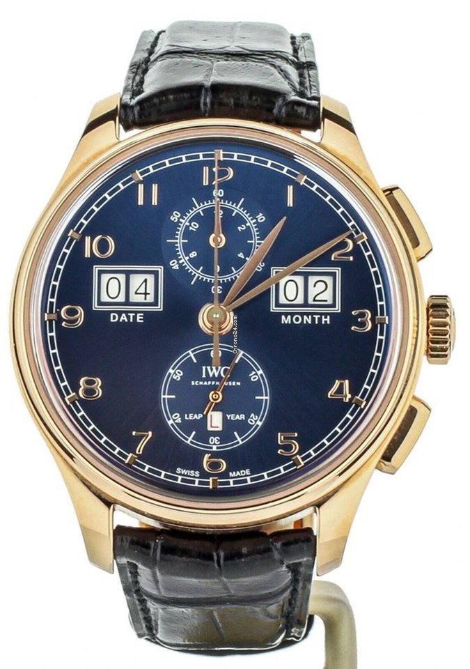 IWC Portuguese Perpetual Calendar Digital Date-Month Mens watch Unisex Automatic Rose gold IW397204
