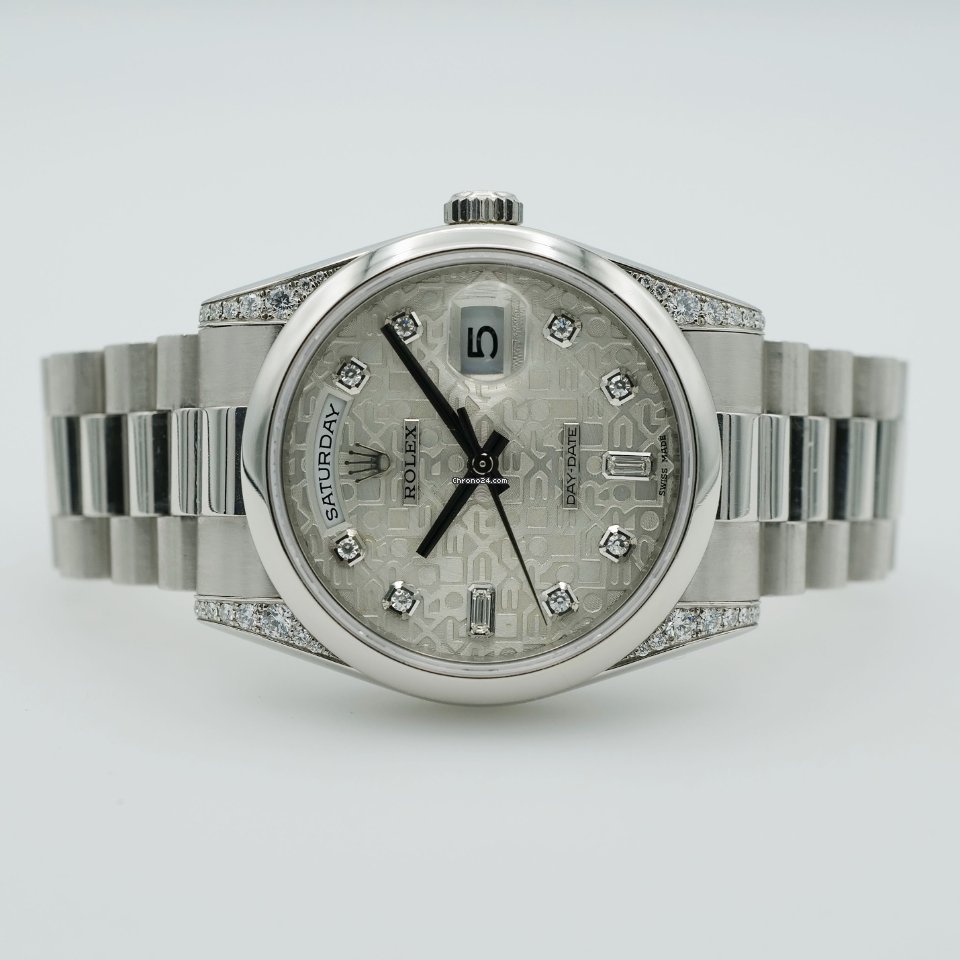 Rolex Day-Date 36 Mens watch Unisex Platinum Automatic 118296