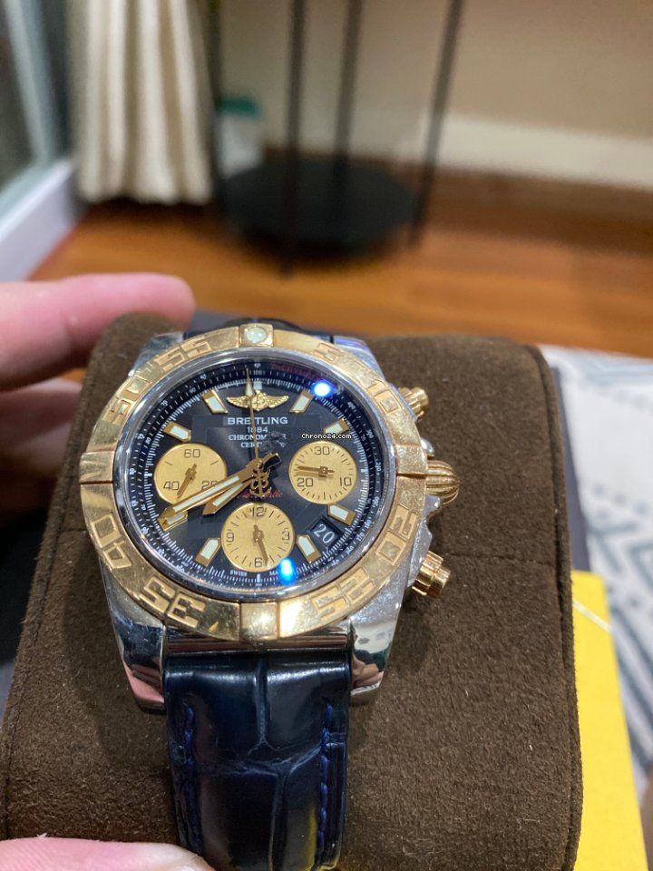Breitling Chronomat 41 Mens watch Unisex Automatic Gold Steel CB014012.BA53.728P.A18BA.1