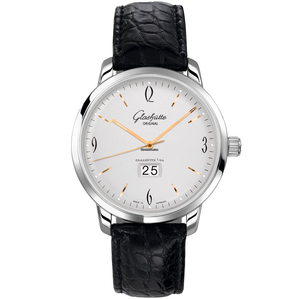Glashtte Original Sixties Panorama Date Mens watch Unisex Automatic Steel 2-39-47-01-02-04