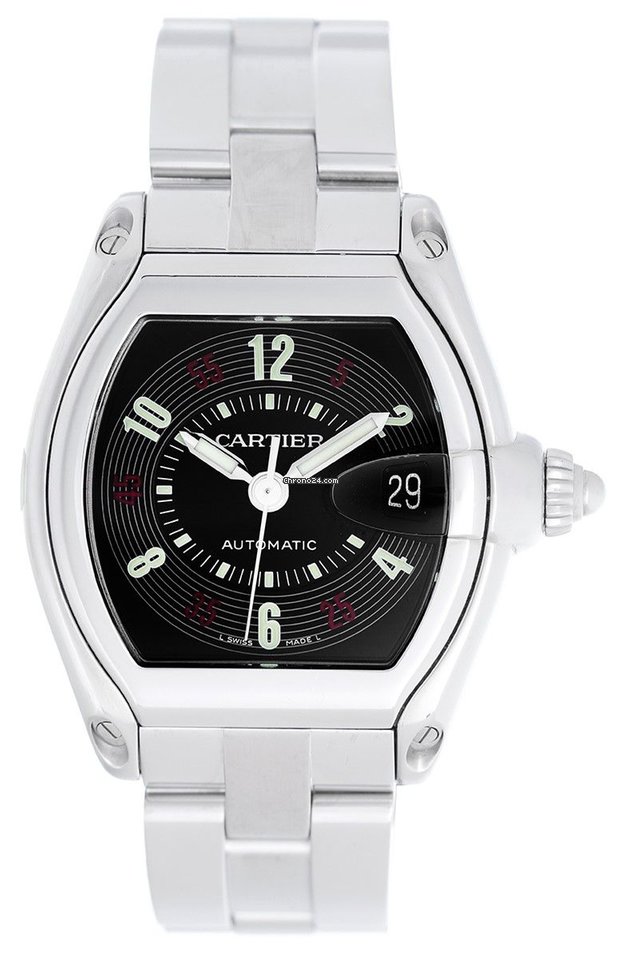 Cartier Roadster Mens watch Unisex Automatic Steel W62002V3 2510