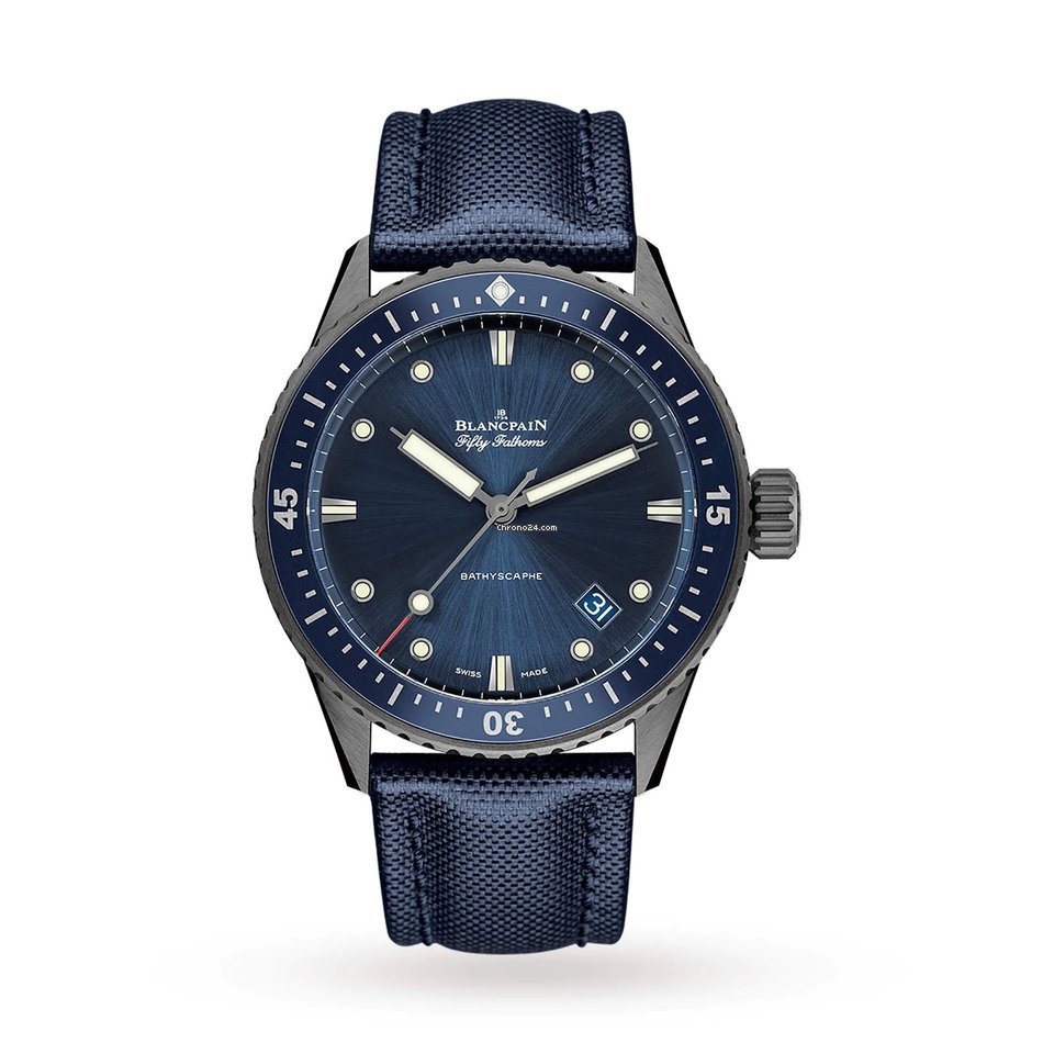 Blancpain Fifty Fathoms Bathyscaphe Mens watch Unisex Automatic Ceramic 5000-0240-O52A