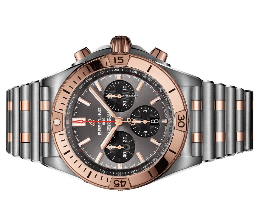 Breitling Chronomat Mens watch Unisex Automatic Gold Steel UB0134101B1U1