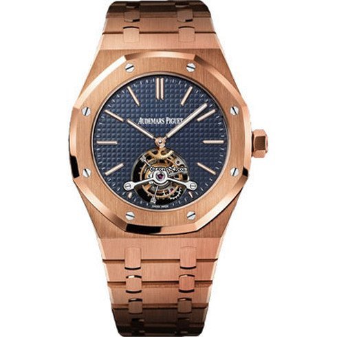 Audemars Piguet Royal Oak Tourbillon Mens watch Unisex Manual winding Rose gold 26510OR.OO.1220OR.01