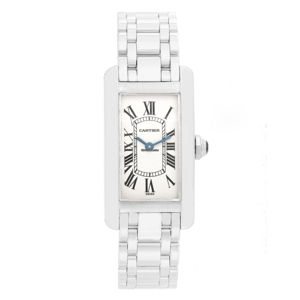 Cartier Tank Americaine Womens watch Quartz White gold W26019L1 1713