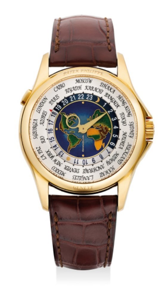 Patek Philippe World Time Mens watch Unisex Automatic Yellow gold 5131J-014