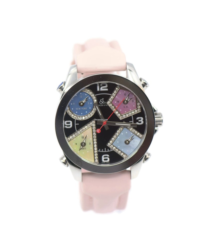 Jacob & Co. Five Time Zone Mens watch Unisex Quartz Steel JCM-75DA