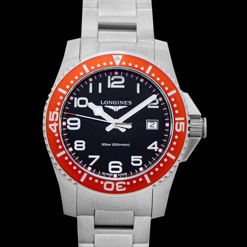 Longines HydroConquest Mens watch Unisex Quartz Steel L36894596