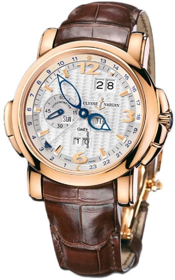 Ulysse Nardin GMT + - Perpetual Mens watch Unisex Automatic Rose gold 326-60 60
