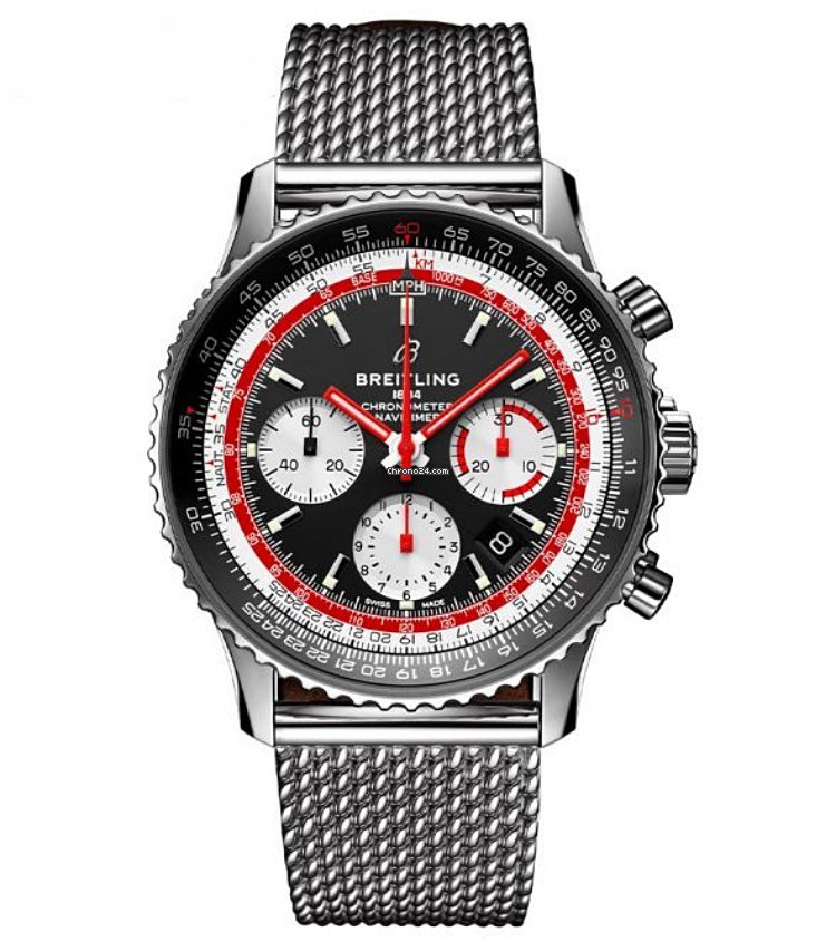 Breitling Navitimer 1 B01 Chronograph 43 Mens watch Unisex Automatic Steel AB01211B1B1A1