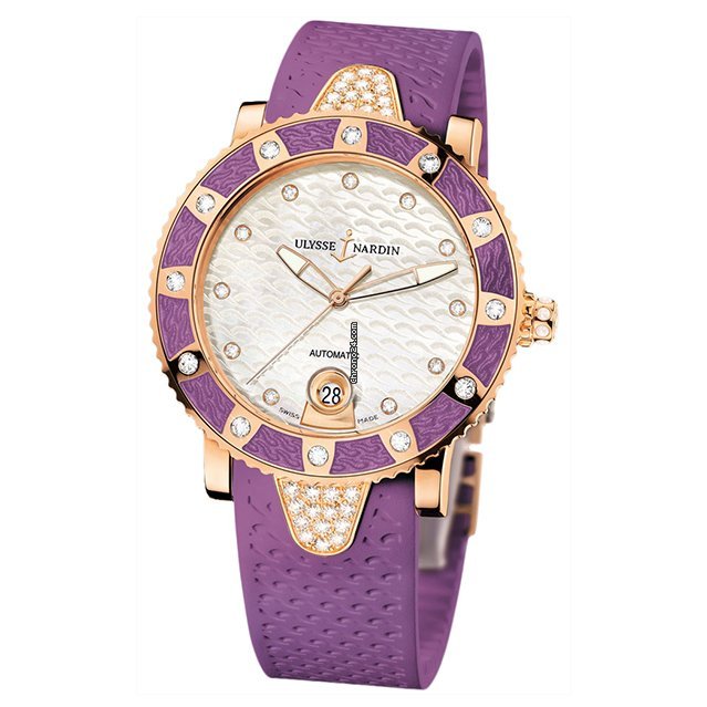 Ulysse Nardin Lady Diver Womens watch Automatic Rose gold 8106-101e-3c 10.17