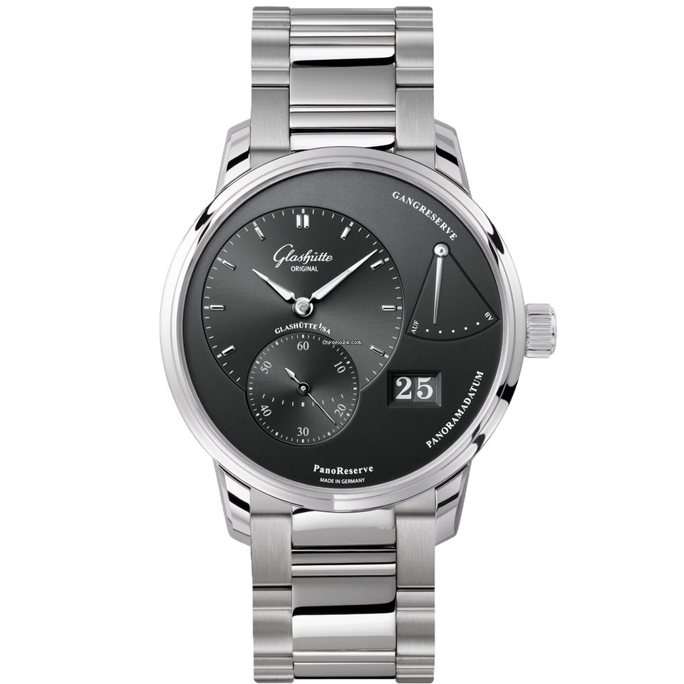 Glashtte Original PanoReserve Mens watch Unisex Manual winding Steel 1-65-01-23-12-24