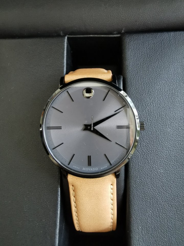 Movado Mens watch Unisex Quartz Steel 607378