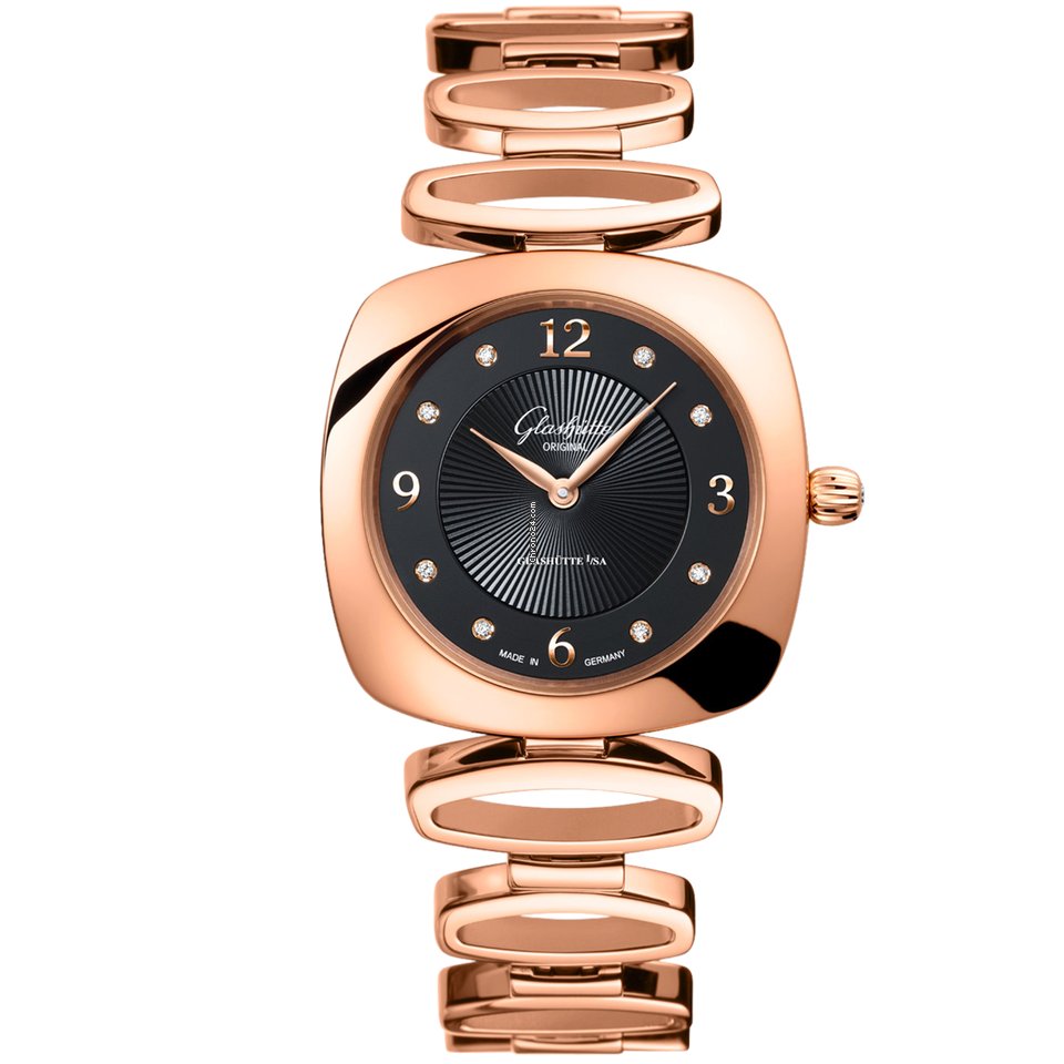 Glashtte Original Pavonina Womens watch Quartz Red gold 1-03-02-09-05-14