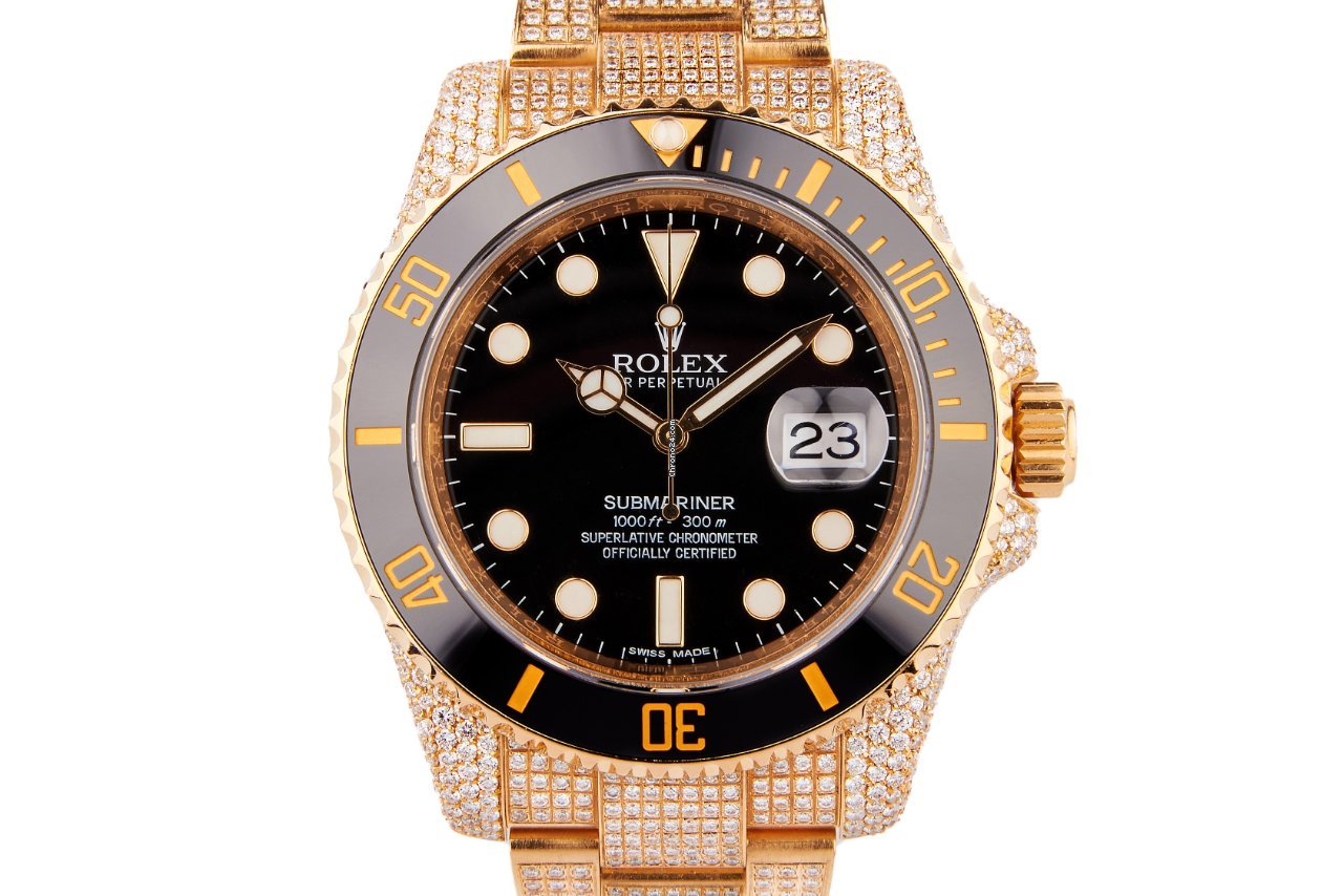 Rolex Submariner Date Mens watch Unisex Yellow gold Automatic 116618LN