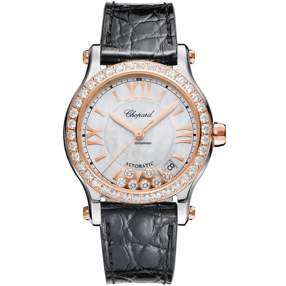 Chopard Happy Sport Womens watch Automatic Gold Steel 278559-6006