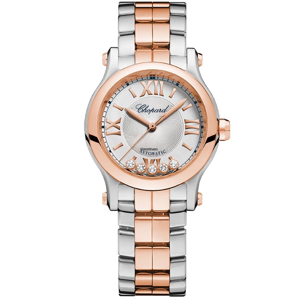 Chopard Happy Sport Womens watch Automatic Gold Steel 278573-6014