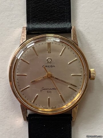 Omega Seamaster Mens watch Unisex Manual winding Gold Steel 135.012