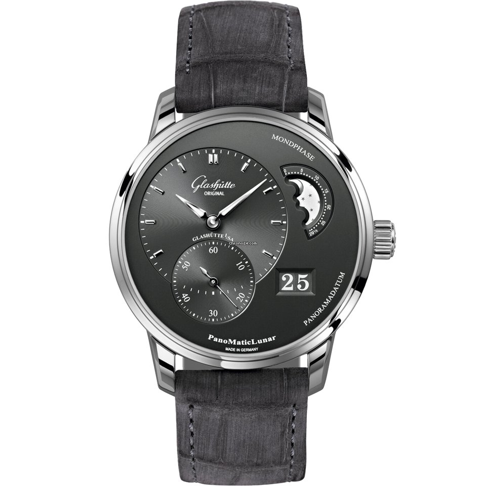 Glashtte Original PanoMaticLunar Mens watch Unisex Automatic Steel 1-90-02-43-32-02