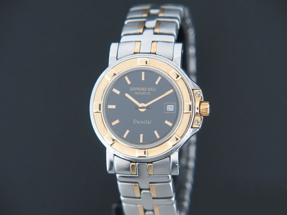 Raymond Weil Parsifal Mens watch Unisex Quartz Gold Steel 9430