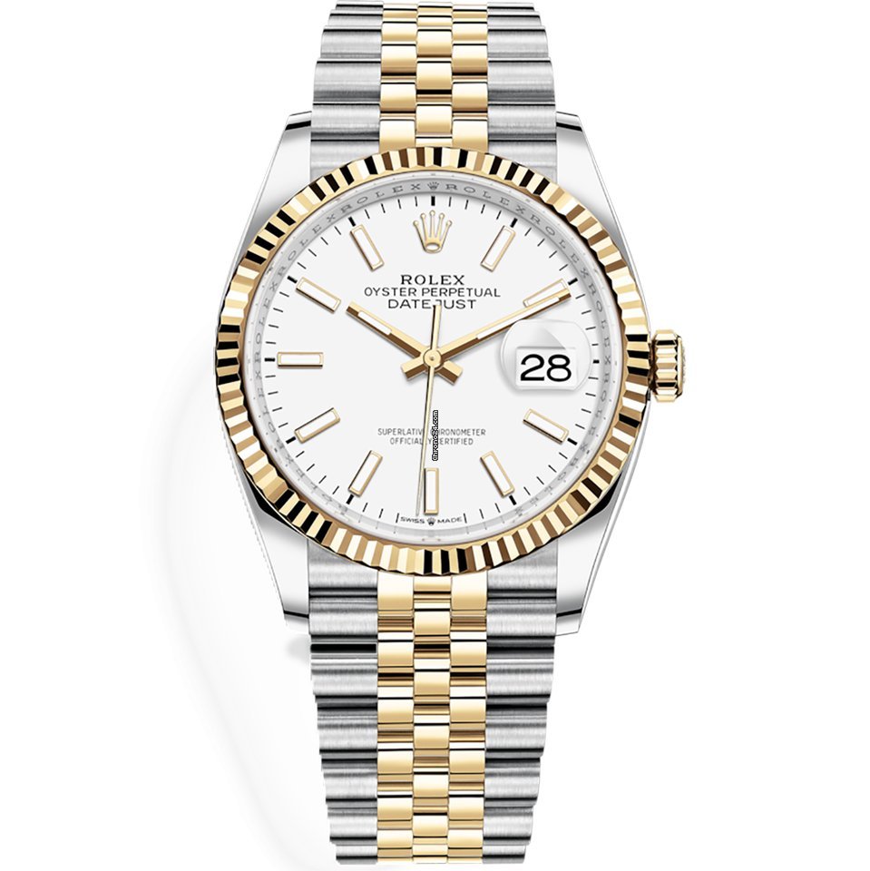 Rolex Datejust 36 Womens watch Gold Steel Automatic 126233-0019