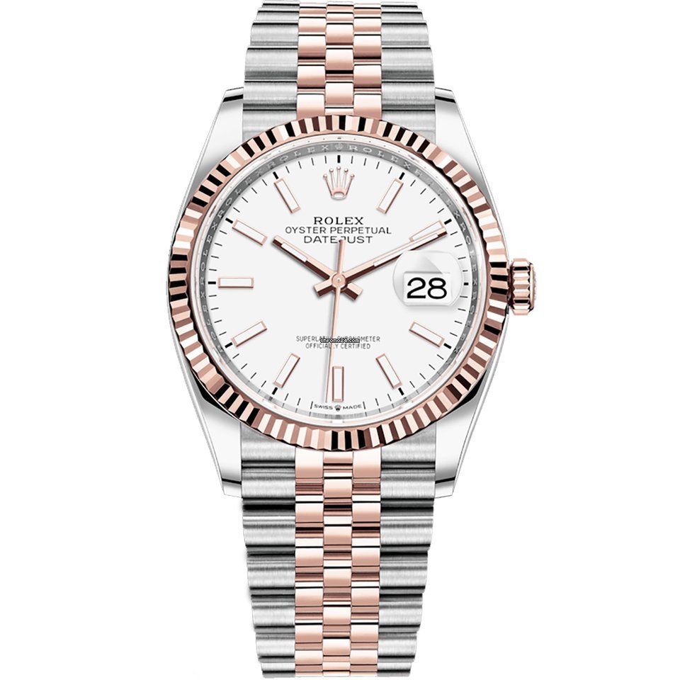 Rolex Datejust 36 Womens watch Gold Steel Automatic 126231-0017
