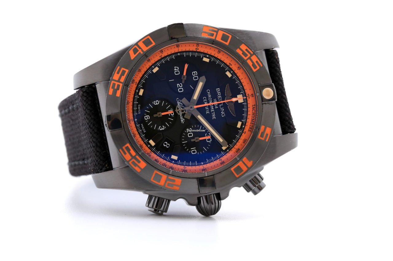 Breitling Chronomat 44 Raven Mens watch Unisex Automatic Steel MB0111C2 BD07 153S