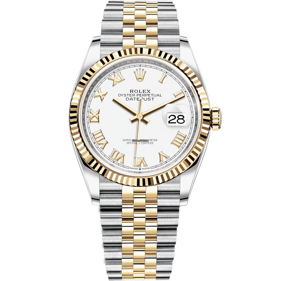 Rolex Datejust 36 Womens watch Gold Steel Automatic 126233-0029