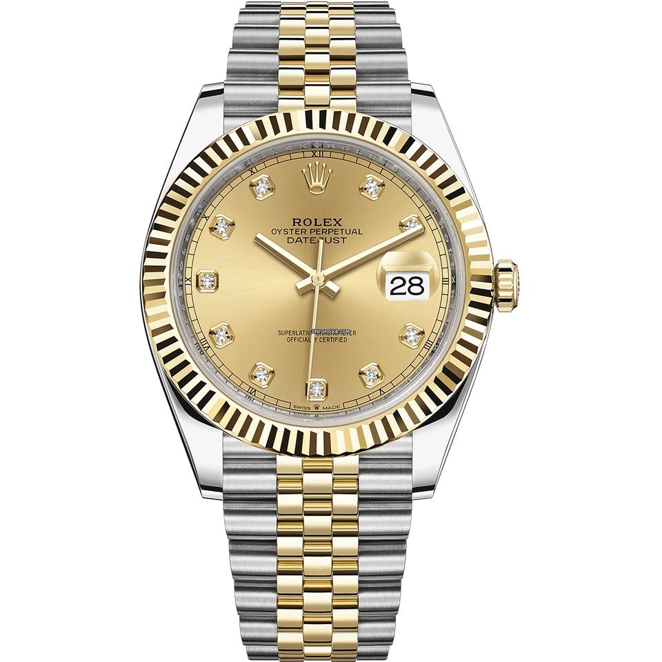 Rolex Datejust 41 Mens watch Unisex Gold Steel Automatic 126333-0012