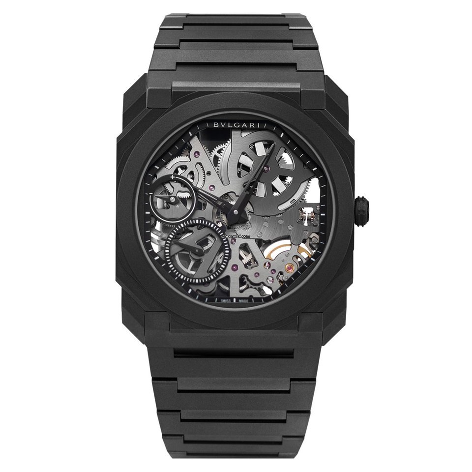 Bulgari Octo Mens watch Unisex Manual winding Ceramic 103126 BGO40CCXTSK