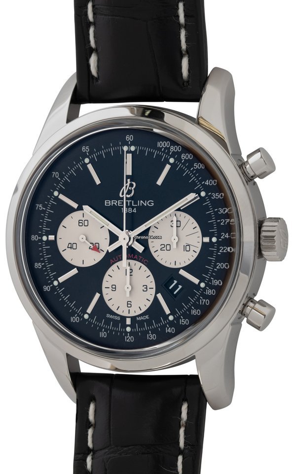 Breitling Transocean Chronograph Mens watch Unisex Automatic Steel AB015212 BF26