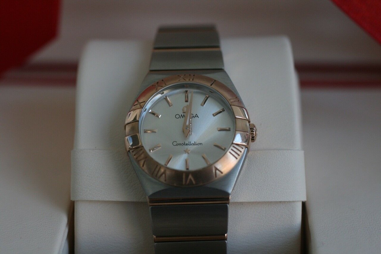 Omega Constellation Quartz Womens watch Quartz Gold Steel 123.20.24.60.02.001