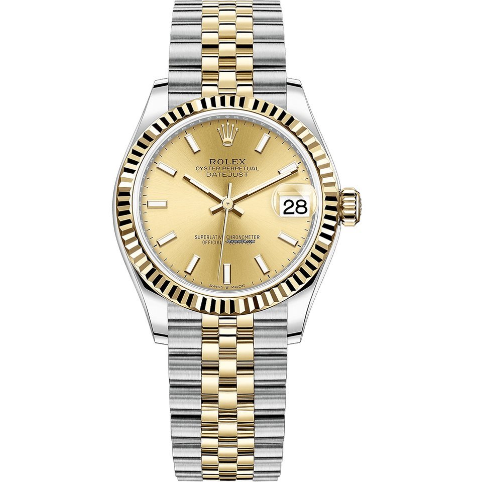 Rolex Datejust 31 Womens watch Gold Steel Automatic 278273-0014
