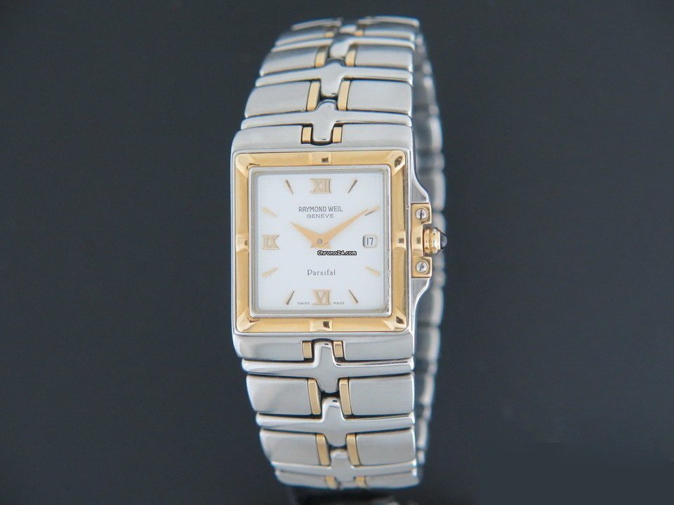 Raymond Weil Parsifal Mens watch Unisex Quartz Gold Steel 9390