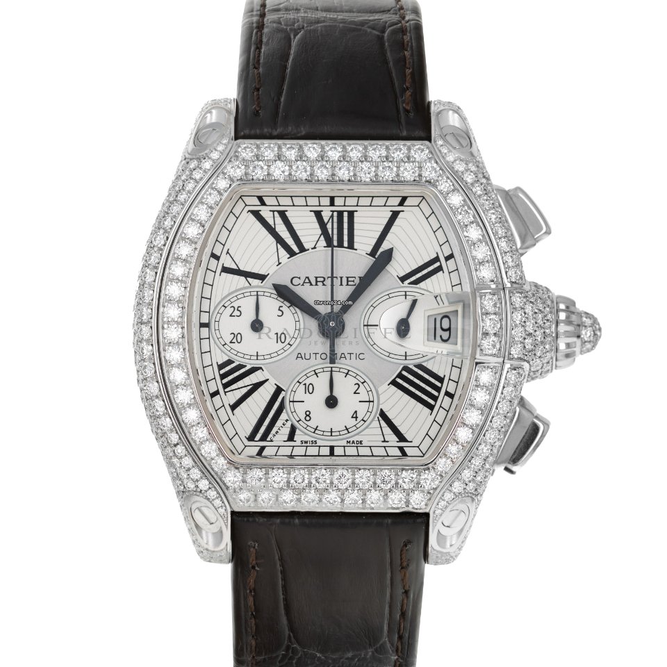 Cartier Roadster Mens watch Unisex Automatic White gold Cartier 2826