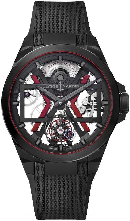Ulysse Nardin Mens watch Unisex Automatic Ceramic 1723-400-3A BLACK
