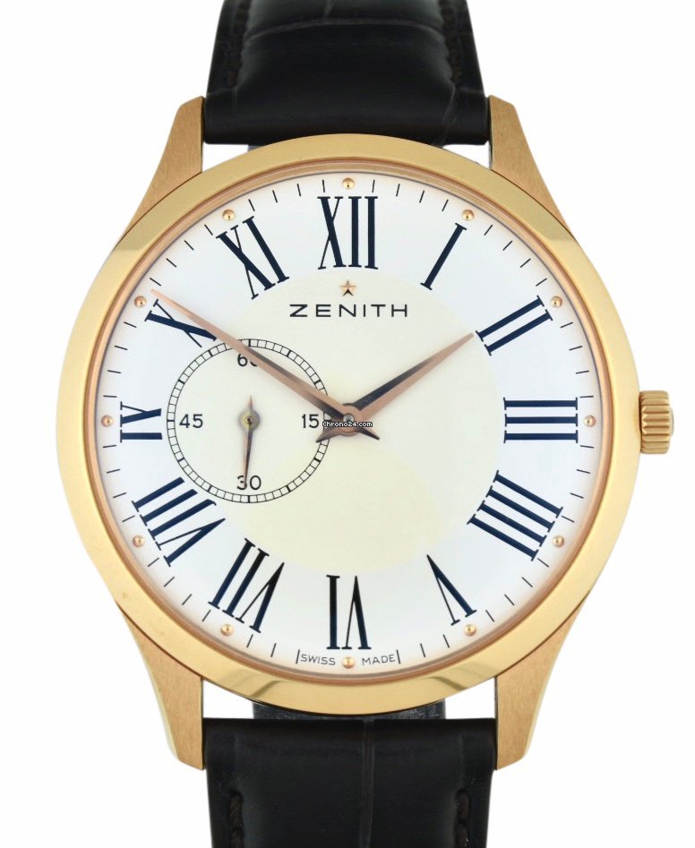 Zenith Elite Ultra Thin Mens watch Unisex Automatic Rose gold 18.2010.681 11.C498