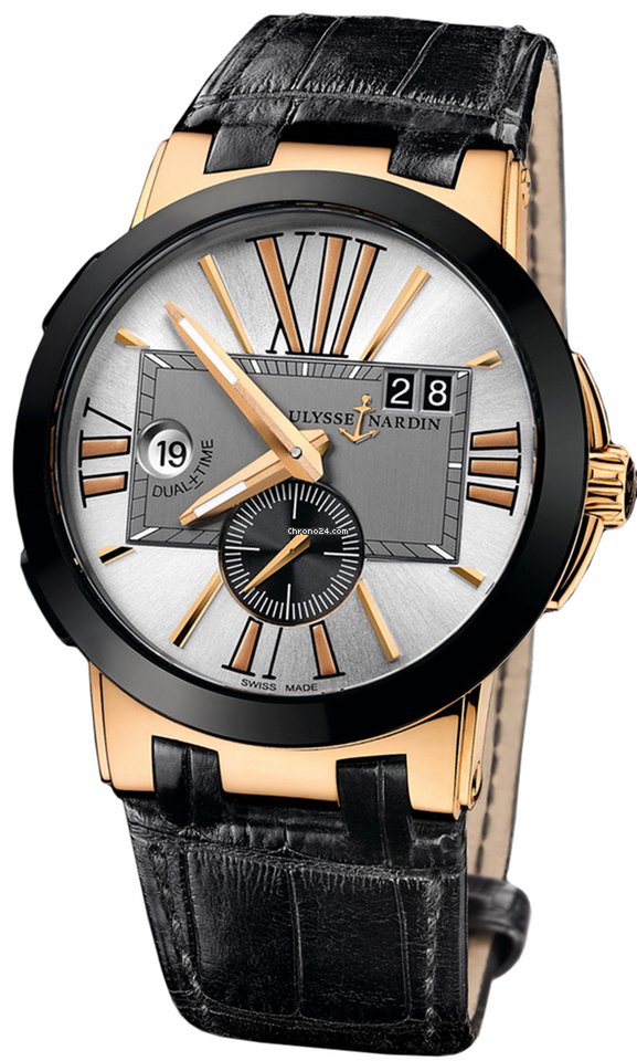 Ulysse Nardin Executive Dual Time Automatic Rose gold 246-00 421