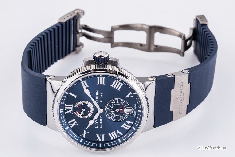 Ulysse Nardin Marine Chronometer Manufacture Mens watch Unisex Automatic Steel 1183-126-3 43