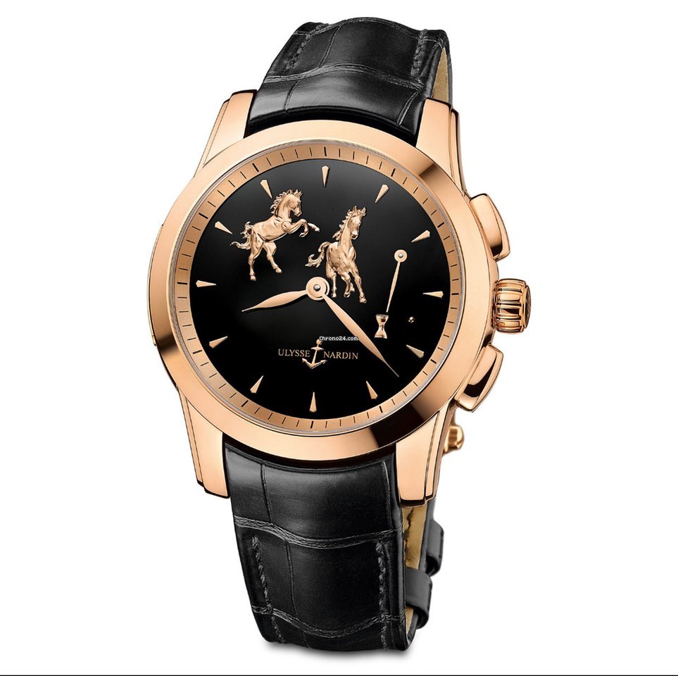 Ulysse Nardin Hourstriker Mens watch Unisex Automatic Rose gold 6106-130 E2-HORSE