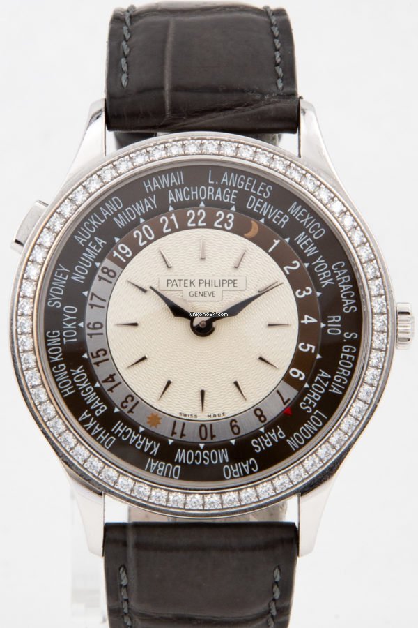 Patek Philippe World Time Womens watch Automatic White gold 7130G-001