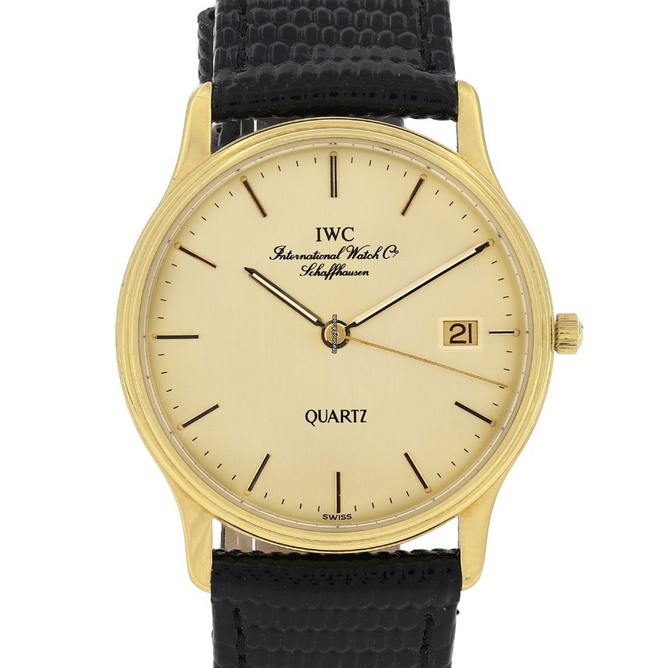 IWC Mens watch Unisex Quartz Yellow gold 3334
