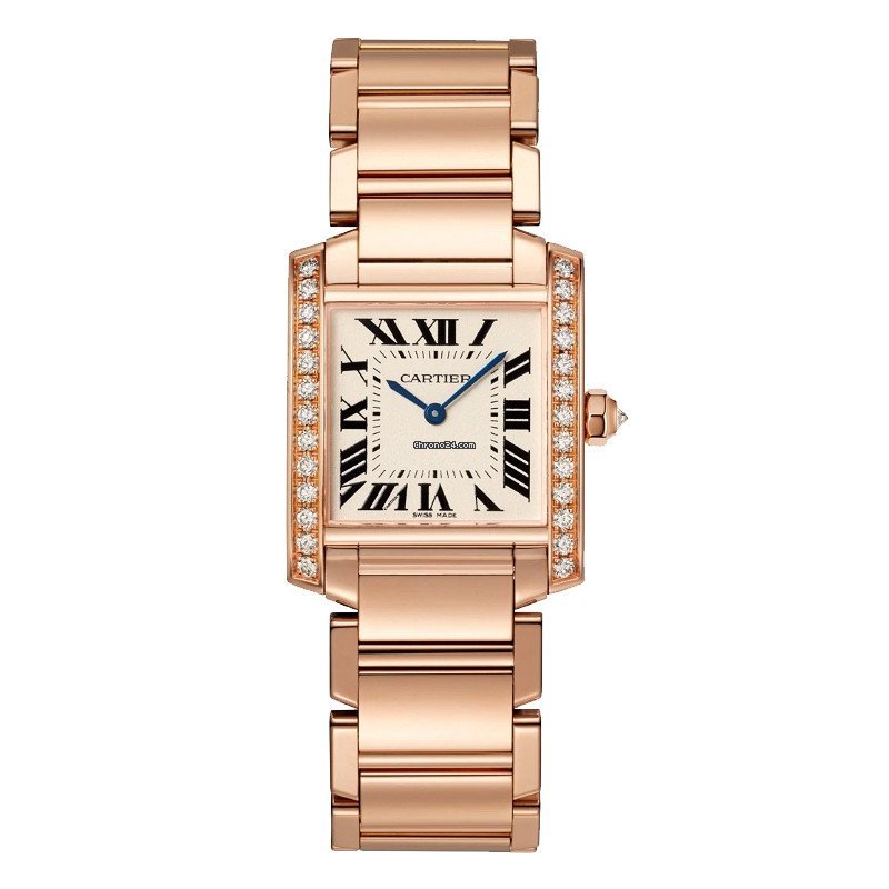 Cartier Tank Womens watch Quartz Rose gold WJTA0023