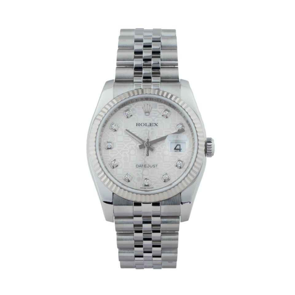 Rolex Datejust 36 Mens watch Unisex Gold Steel Automatic 116234-0084