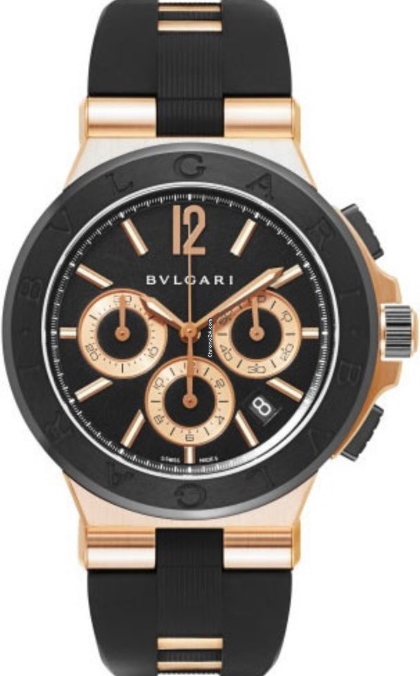 Bulgari Diagono Mens watch Unisex Rose gold DGP42BGCVDCH
