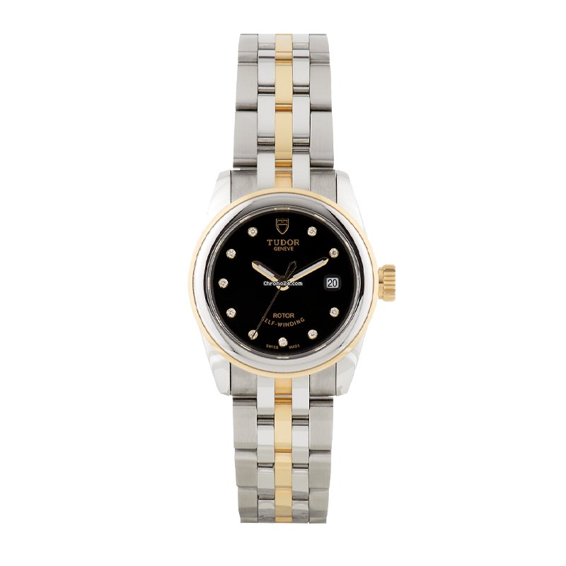 Tudor Glamour Date Womens watch Automatic Gold Steel 51003-0007