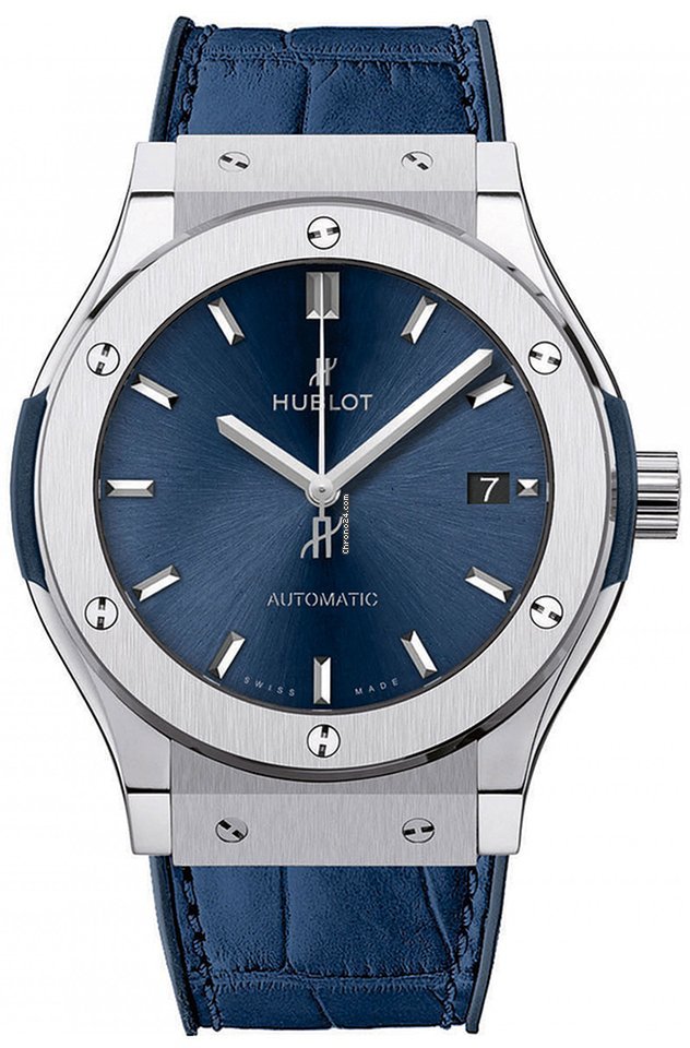 Hublot Classic Fusion Blue Mens watch Unisex Automatic Titanium 511.NX.7170.LR.LEC17
